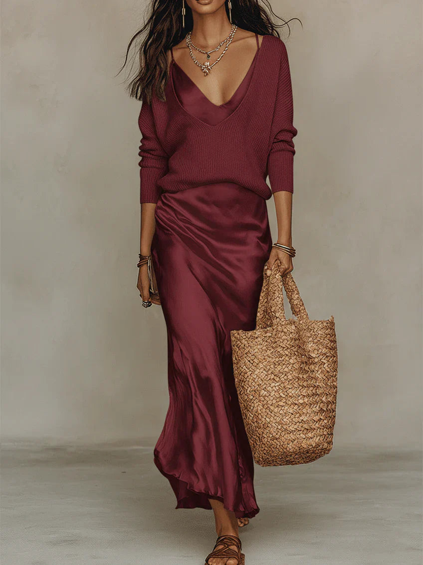 Valentina | Abito Satinato Elegante