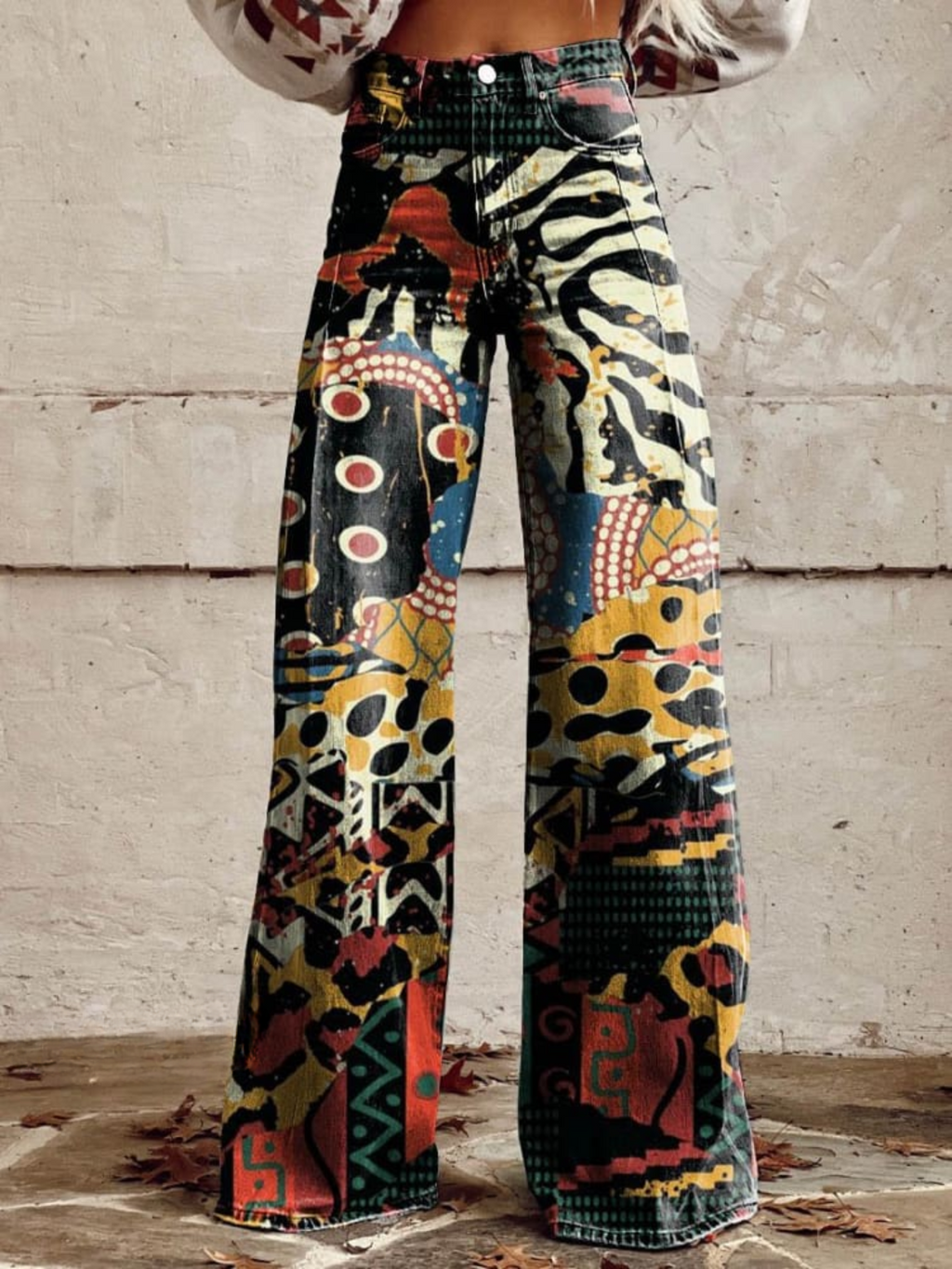 Élodie – Pantaloni Larghi Eleganti