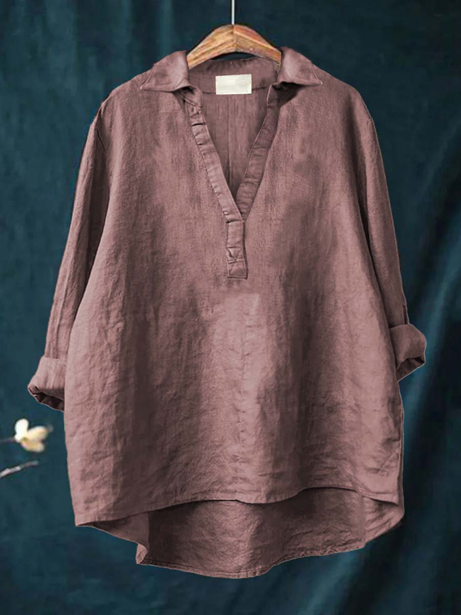 Andrea | Elegante Blusa Estiva in Lino