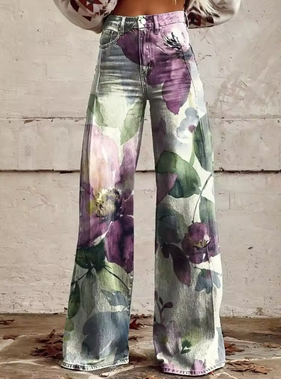 Alessia – Pantaloni Boho Retro Chic