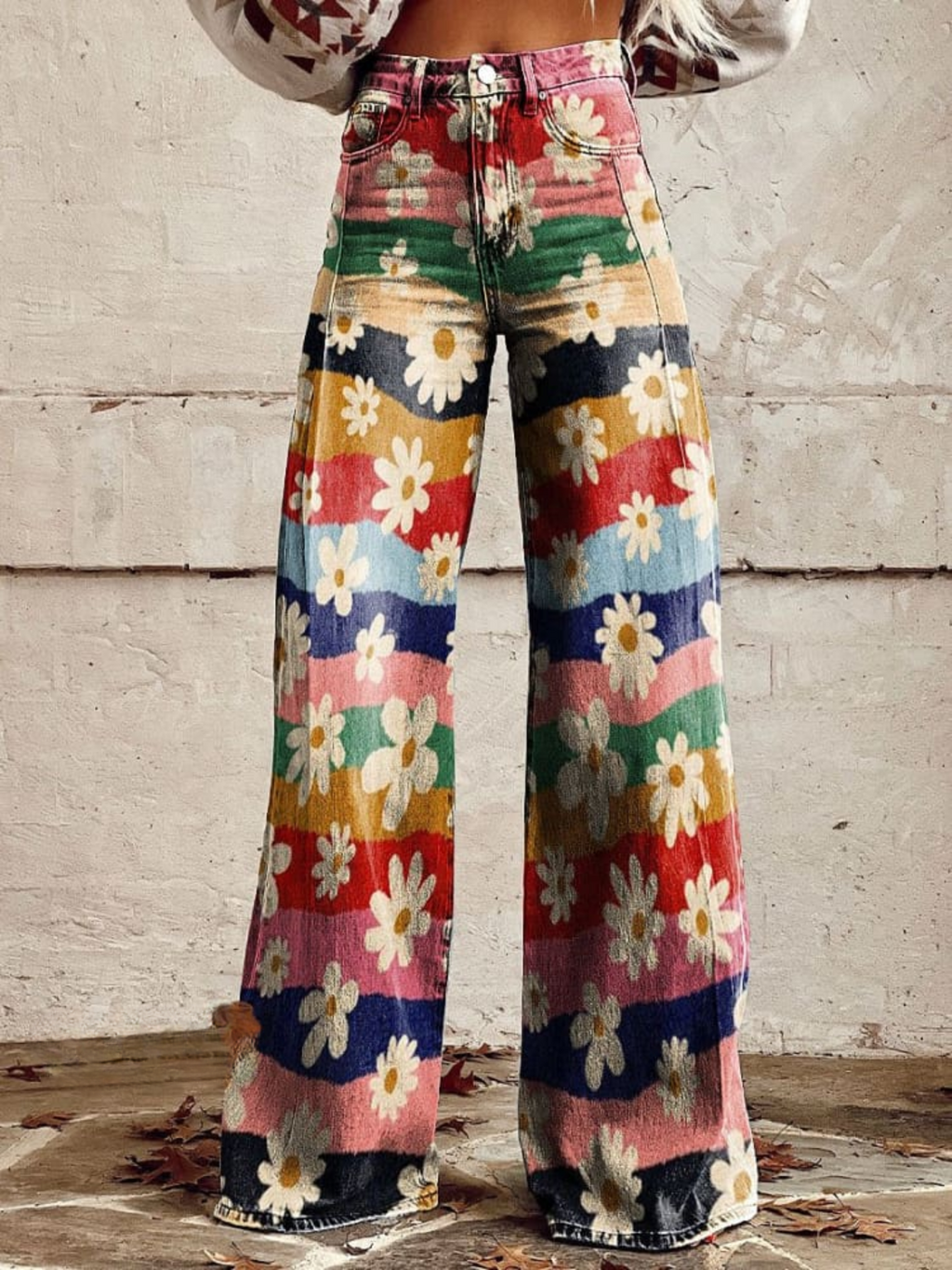 Léon – Pantaloni Floreali Eleganti