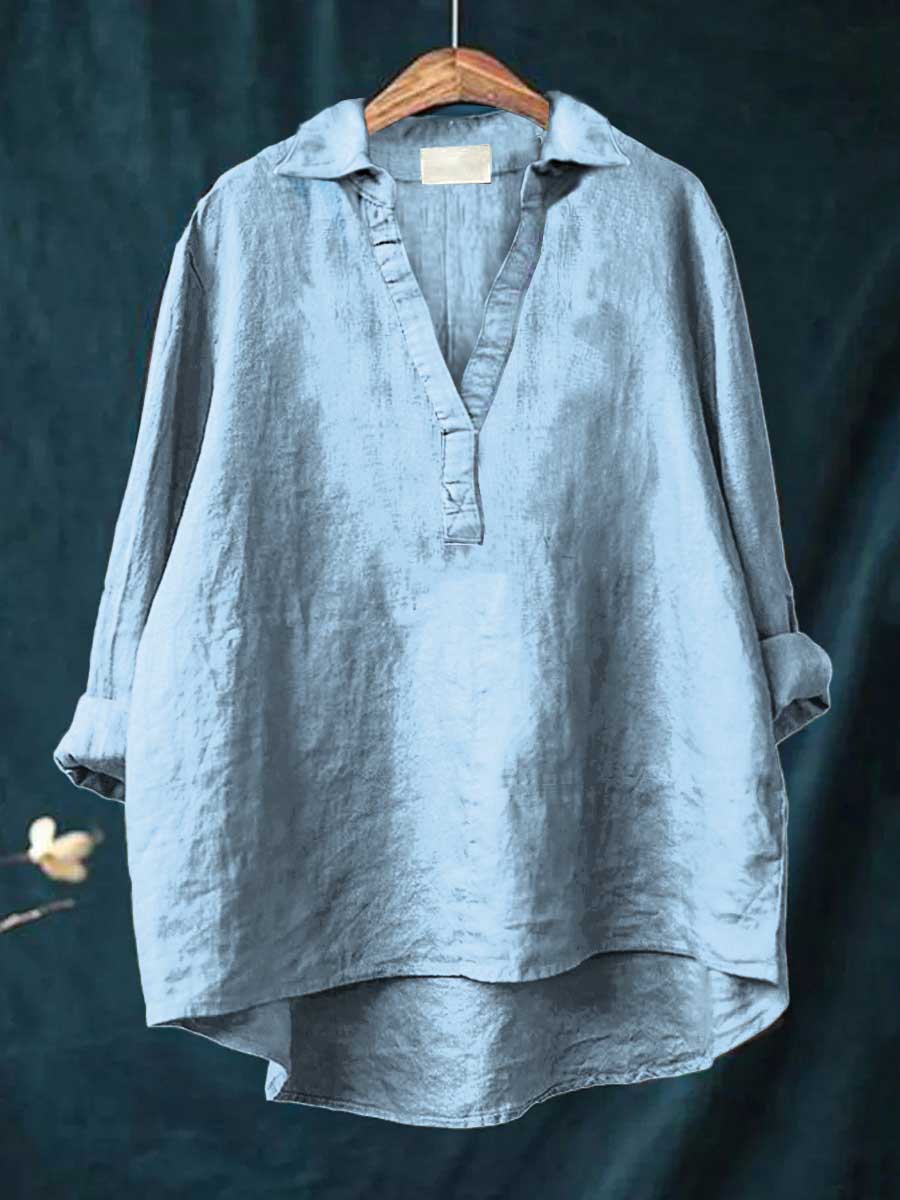 Andrea | Elegante Blusa Estiva in Lino