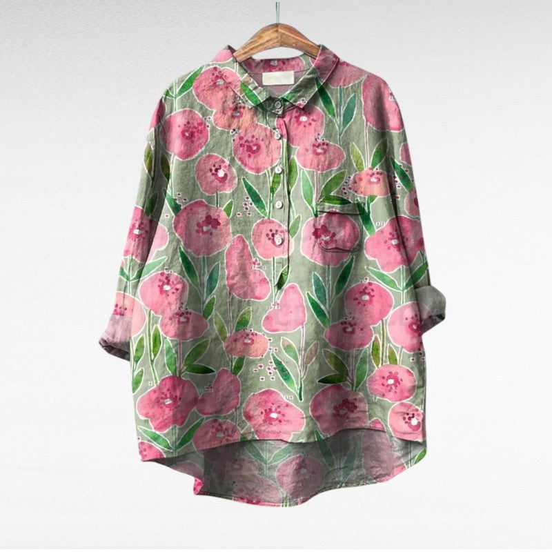 Thérèse | Elegante Blusa Estiva in Lino