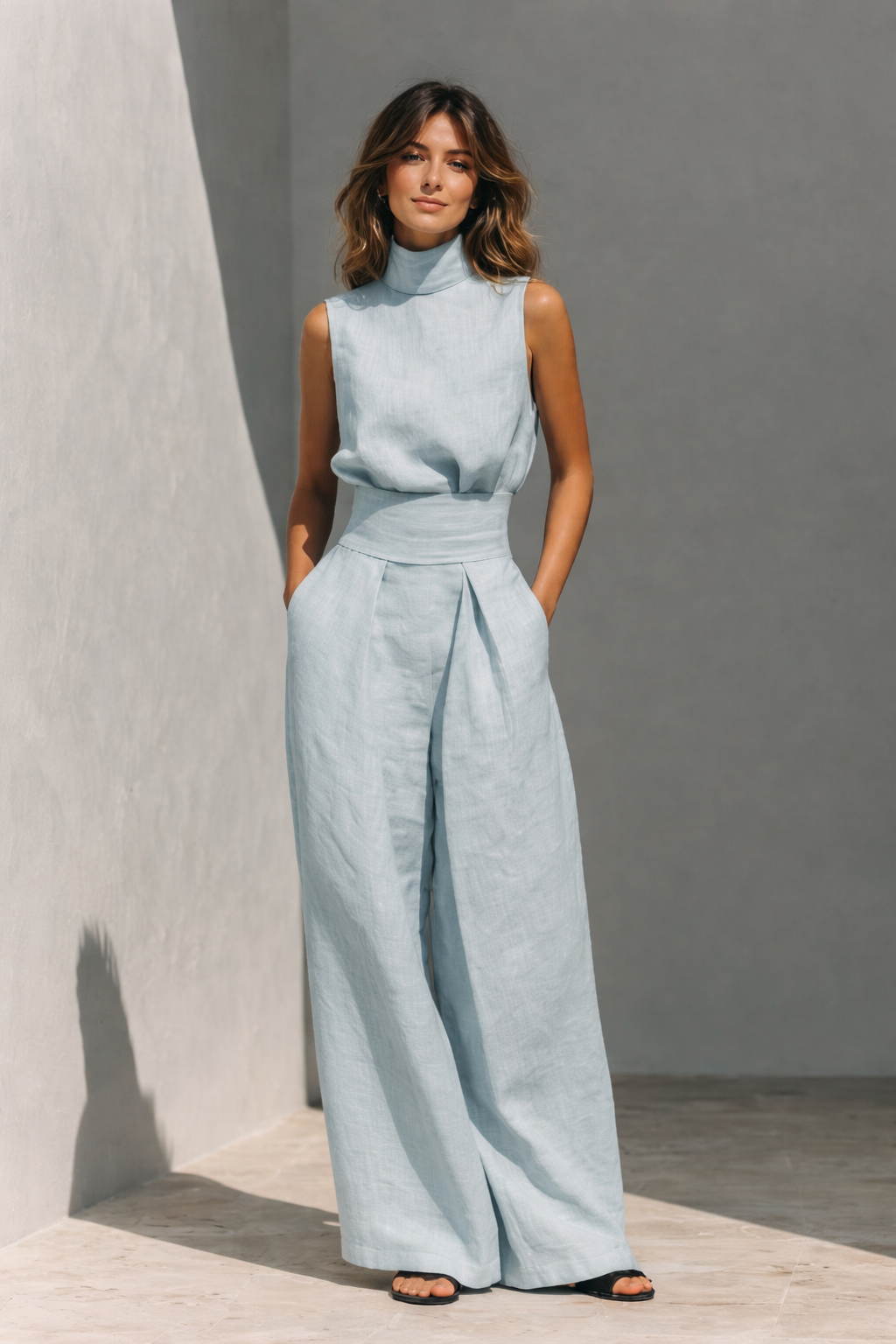 Maria | Completo cotone e lino