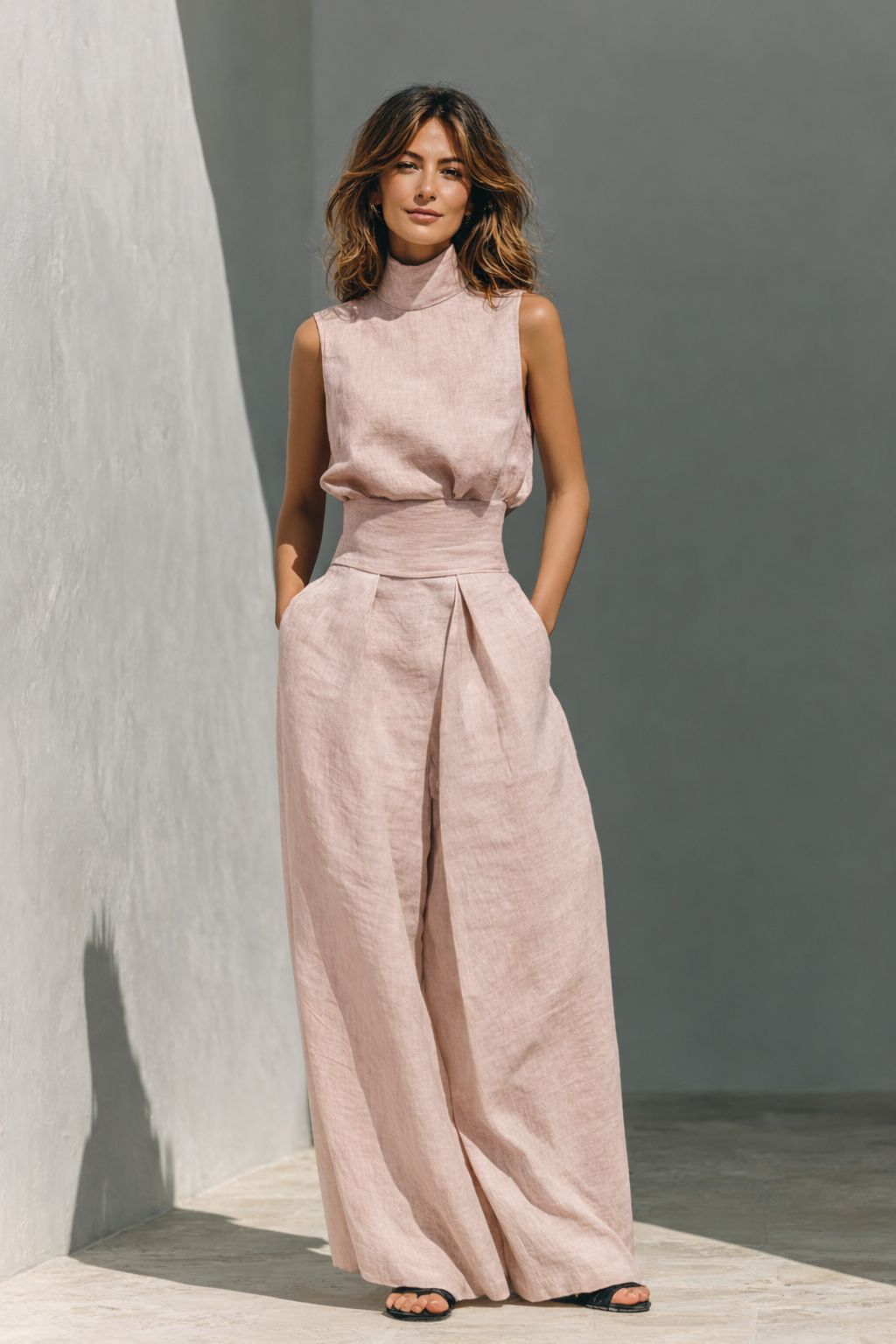 Maria | Completo cotone e lino