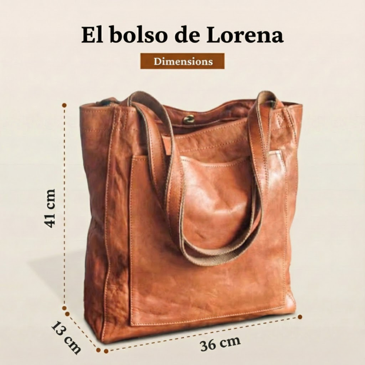 Lorena™ | Bolso de piel moderno y elegante
