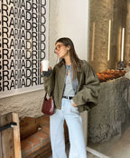 Calvera | Bomber Suede Efecto Premium