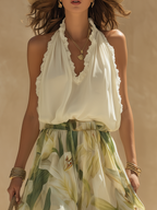Lysandra™ | Completo fluido elegante con stampa floreale