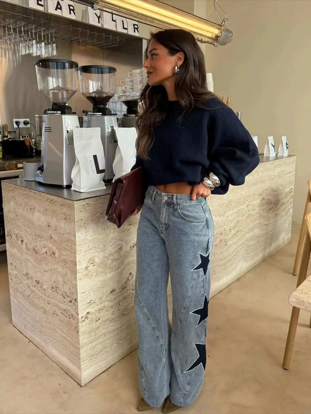 Melisa | Jeans Rectos con Estrellas