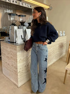 Melisa | Jeans Rectos con Estrellas