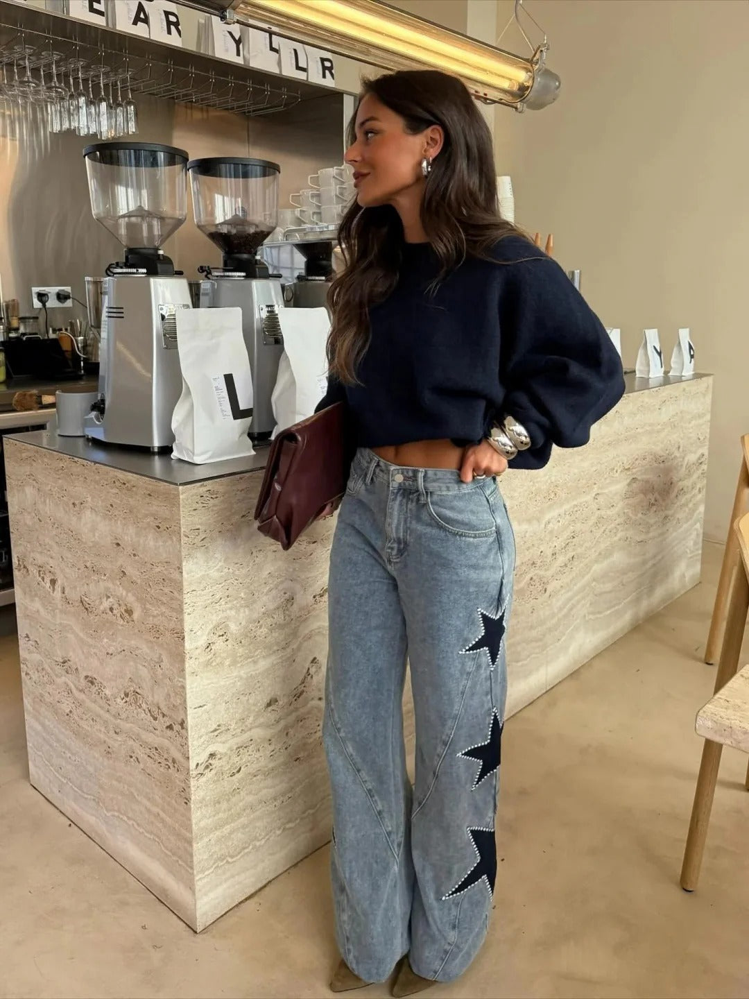 Melisa | Jeans Rectos con Estrellas